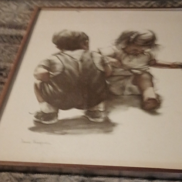 Framed Art Print of Children